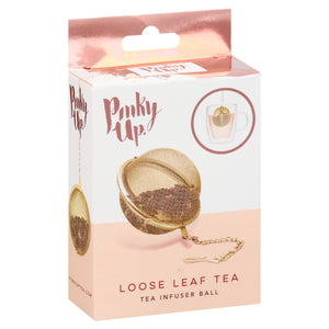 Pinky Up Tea Infuser Ball Gold 6/1 Ct [UNFI #09909] T