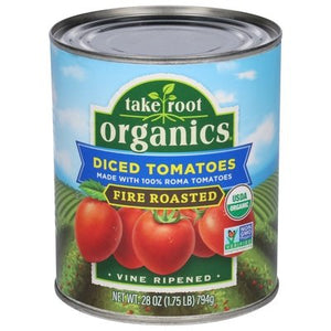 Take Root Organics Fire Roasted Diced Tomatoes 6/28 Oz [UNFI #16122]