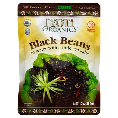 Jyoti Organics Black Beans 6/10 Oz [UNFI #62328]