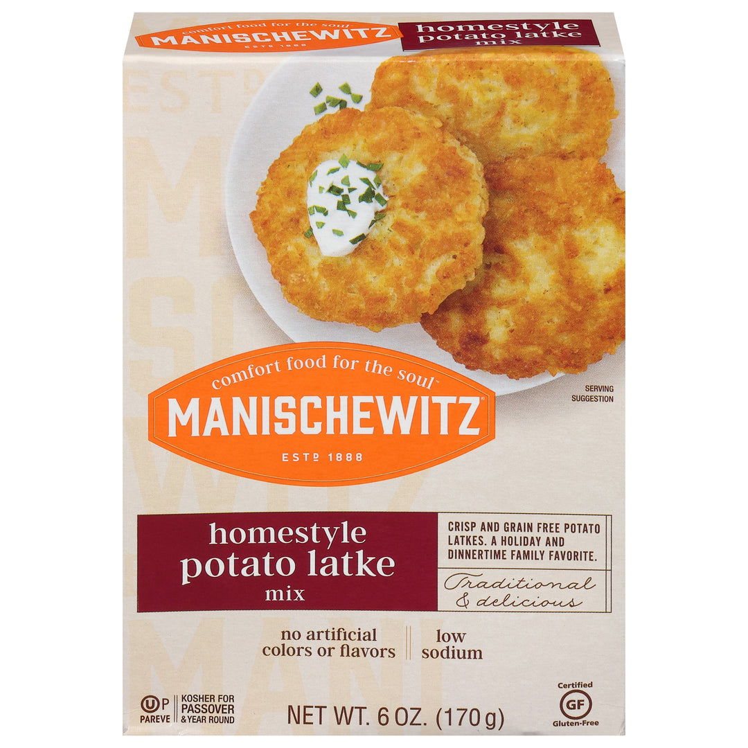 Manischewitz Potato Latke Homestyle 12/6 OZ [UNFI #79868]
