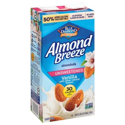 Almond Breeze Vanilla Unsweetened 8/64 Oz [UNFI #84440]