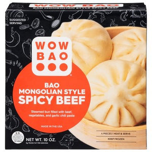 Wow Bao Bao Mongolian Spicy Beef 8/10 Oz [UNFI #39425]