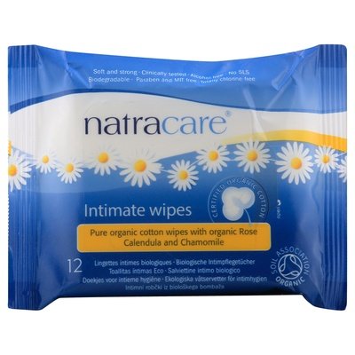 Natracare Cotton Intimate Wipes 12/12 Ct [UNFI #57135] T