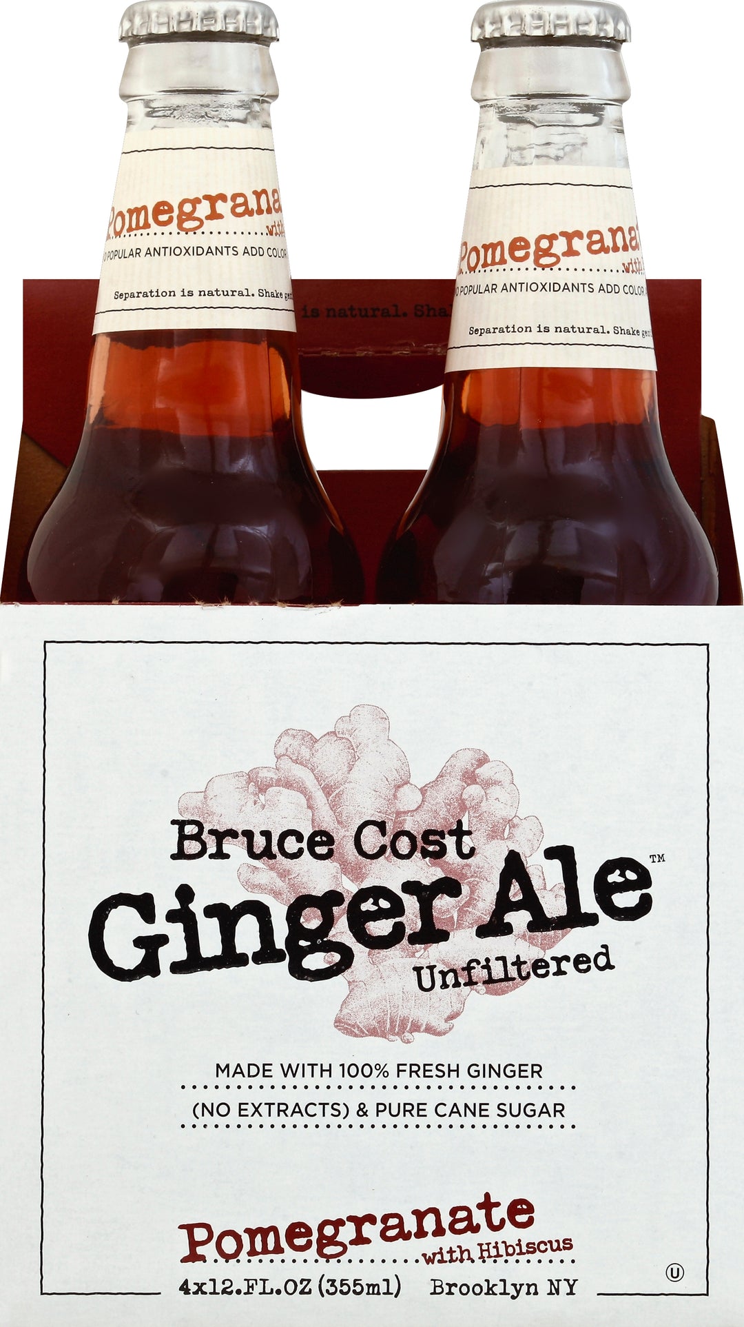 Bruce Cost Ginger Ale Pomegranate W/ Hibiscus 6/4/12 Oz [UNFI #62703] T
