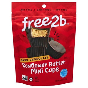 Free2B Suncups Mini Dark Chocolate 6/4.2 Oz [UNFI #65291]