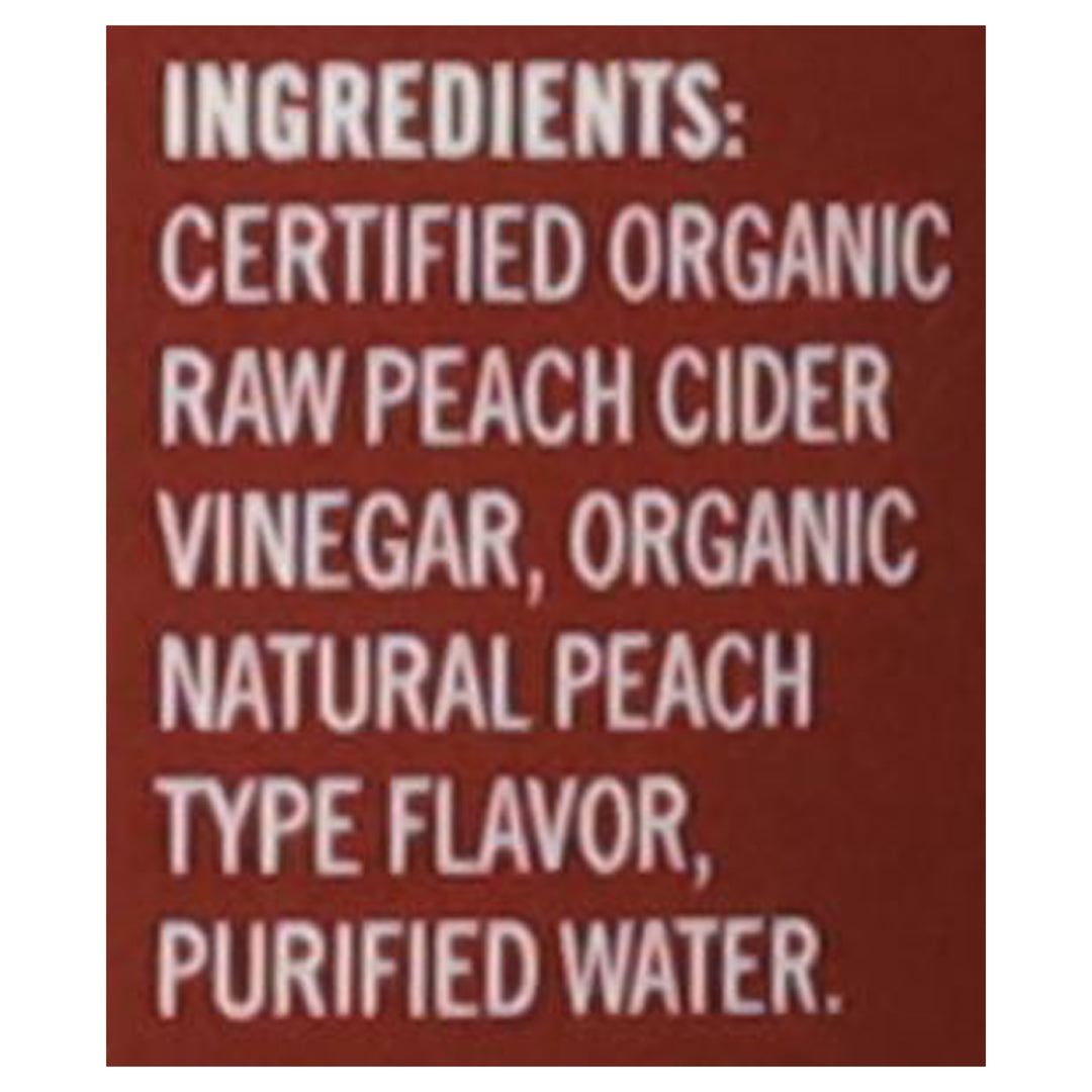 Fresh Press Farms Peach Cider Vinegar 6/16.4 Oz [UNFI #77172]