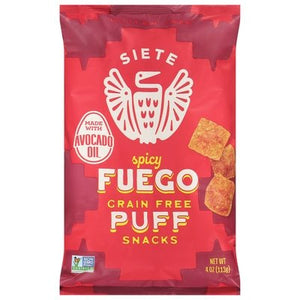 Siete Puffs Fuego 6/4 Oz [UNFI #39692]