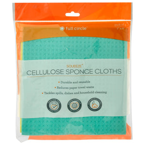 Full Circle Home Cellulose Sponge Cloths 3 Ct [UNFI #61861] T