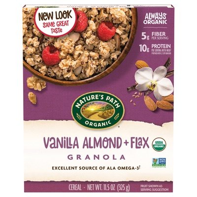 Natures Path Flax Plus Vanilla Almond 12/11.5Oz [UNFI #63097]