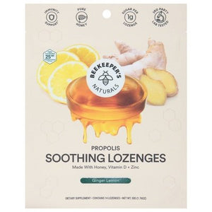 Beekeepers Naturals Ginger Lemon 1.76 Oz [UNFI #00525] T
