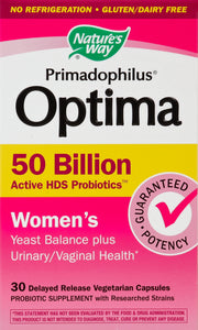 Natures Way Optima,Wmns Yeast Balance 30 Vcap [UNFI #36415] T