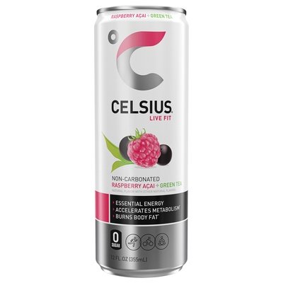 Celsius Raspberry Acai Green Tea 12/12 Oz [UNFI #15486] T
