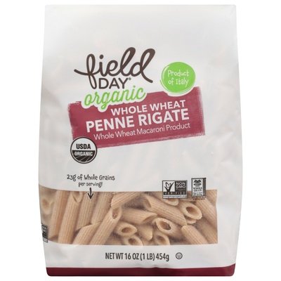 Field Day Penne Rigate,Wholewheat,Pasta 20/16 Oz [UNFI #50412]