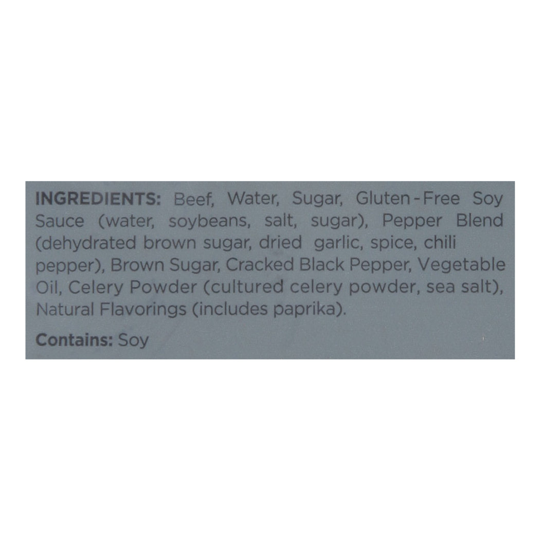 Fusion Jerky Cracked Pepper Beef 8/2.5 Oz [UNFI #77019]