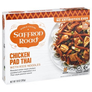 Saffron Road Chicken Pad Thai/Rice Noodles 8/10 Oz [UNFI #78998]