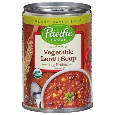 Pacific Foods Vegetable Lentil Soup 12/16.3 Z [UNFI #33301]