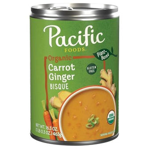 Pacific Foods Carrot Ginger Bisque 12/16.3 Z [UNFI #33329]