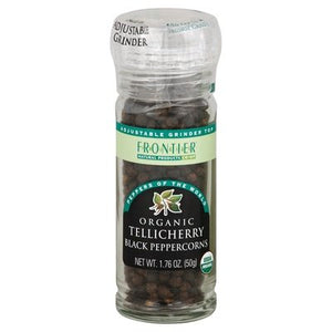 Frontier Nat Prod Co-op Peppercorns Black Tellicherry 6/1.76 Oz [UNFI #40580]