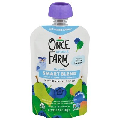 Once Upon A Farm Pear-Y Blueberry & Spinach 8/3.2 Oz [UNFI #73734]