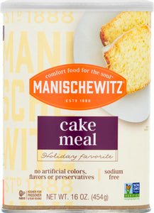 Manischewitz Cake Meal Canister 12/16 Oz [UNFI #84976]