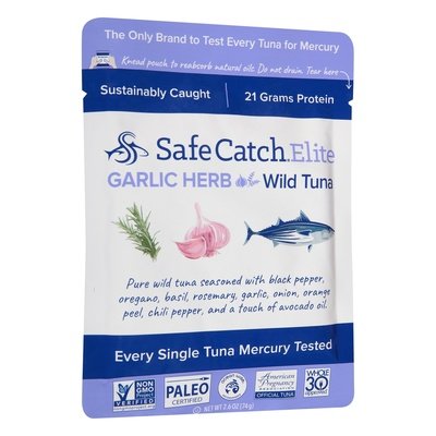 Safe Catch Garlic Herb Single Serve 12/2.6 Oz [UNFI #78352]