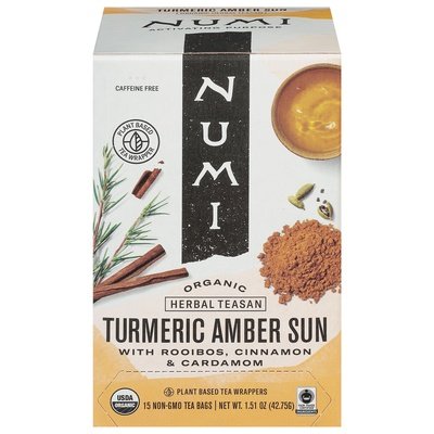 Numi Tea Amber Sun,Rooibos,Cinn,Cardamon 6/15 Bag [UNFI #81242]