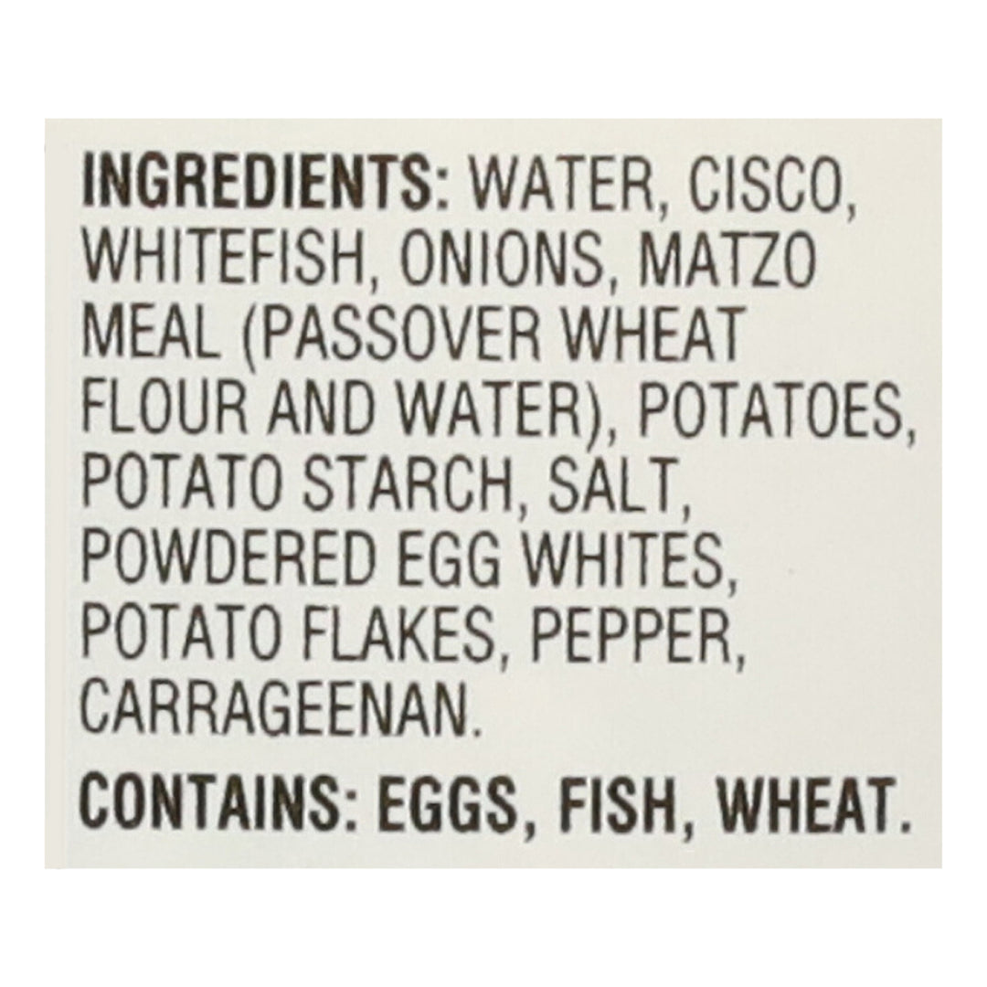 Manischewitz All Whitefish Jellied 12/24 Oz [UNFI #18016]
