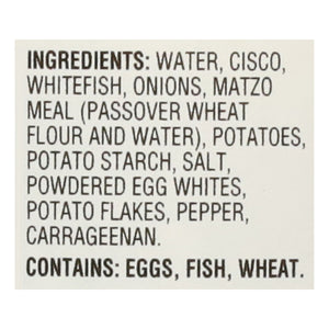 Manischewitz All Whitefish Jellied 12/24 Oz [UNFI #18016]