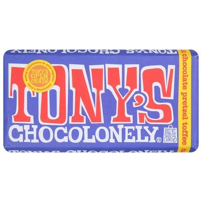 Tonys Chocolonely 42% Dk Mlk Choc Pretz Toffee 15/6.35 Oz [UNFI #59221]
