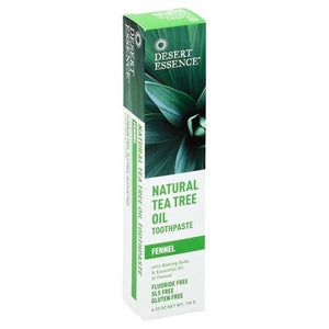 Desert Essence Toothpaste Tea Tree W/Fennel 6.25 Oz [UNFI #55734] T