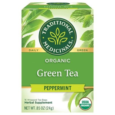 Traditional Medicinals Green Teas Peppermint 6/16 Bag [UNFI #68797]