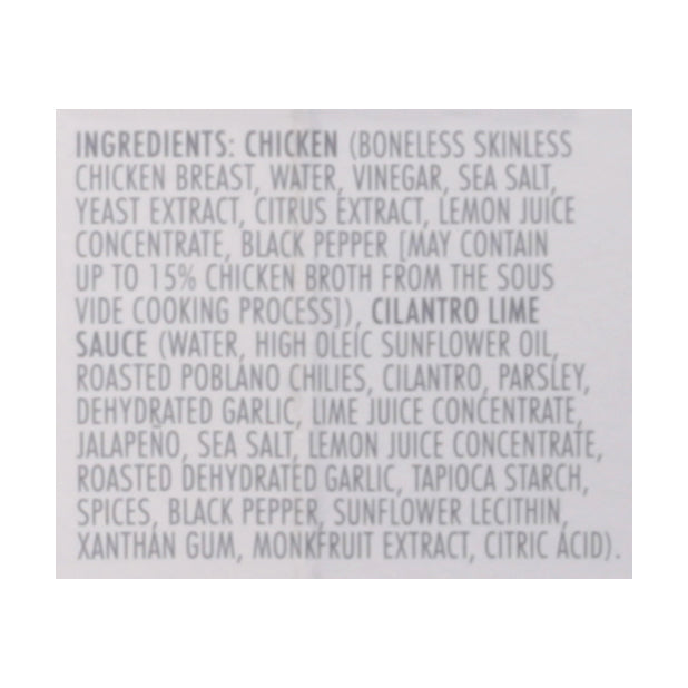 Kevins Natural Chicken Cilantro Lime 4/16 Oz [UNFI #52432]