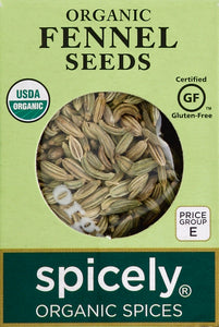 Spicely Organics Fennel Seed 6/.3 Oz [UNFI #14406]