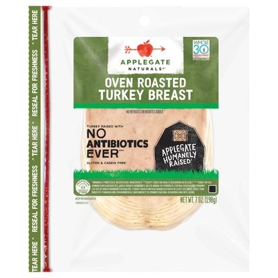 Applegate Farms Oven Roasted Turkey Abf 12/7 Oz [UNFI #14172]
