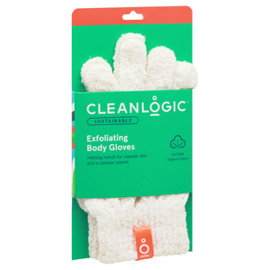 Cleanlogic Bath Gloves Exfoliating 2 Ct [UNFI #23926] T