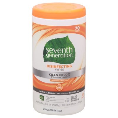 Seventh Generation Multi-Surface Wipes 6/70 Ct [UNFI #66914] T