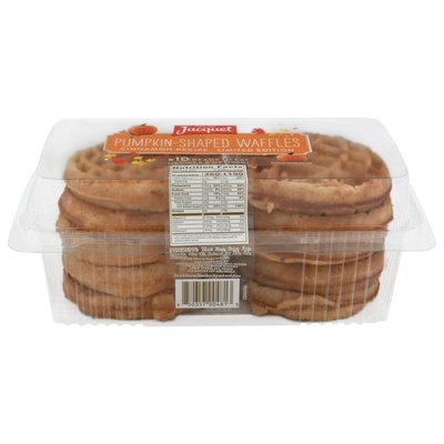 Jacquet Pumpkin Shaped Wafffles,10Ct 15/8.8 Oz [UNFI #45252]
