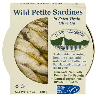 Bar Harbor Wild Petite Sardines In Evoo 12/4.2 Oz [UNFI #23624]