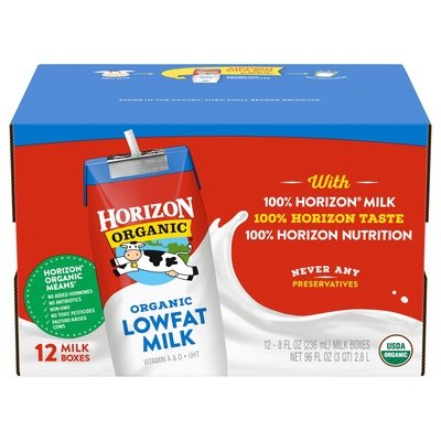Horizon Low Fat Plain Club Pack 1/12/8 Oz [UNFI #55654]