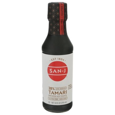 San-J Tamari Reduced Sodium 6/10 Oz [UNFI #20427]