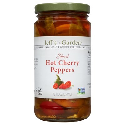 Jeffs Garden Cherry Peppers Hot Sliced 6/12 Oz [UNFI #24103]