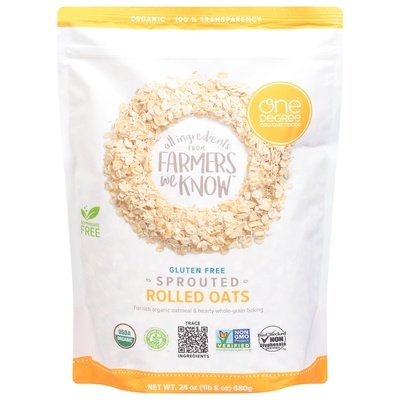 One Degree Organic Foods Sprouted Rolled Oats 4/24 Oz [UNFI #62988]