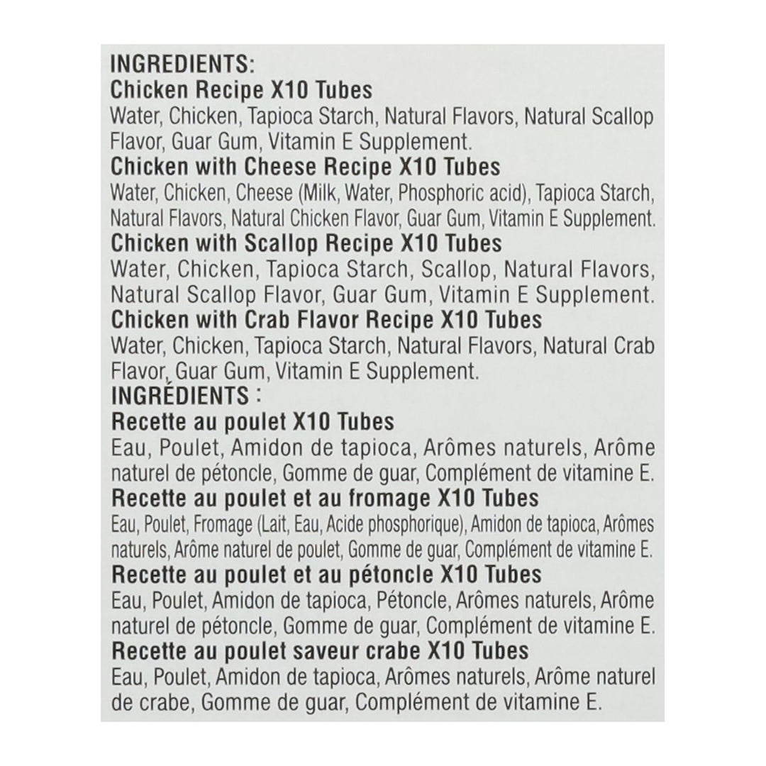 Inaba Churu Cat Treats Chicken Variety Box 40 Count 4/40/.5 Oz [UNFI #64506] T