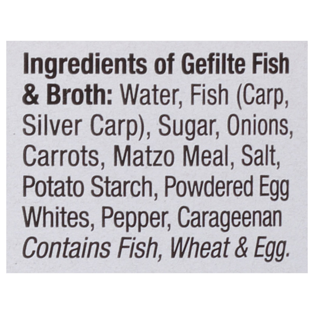 Yehuda Gefilte Fish Sweet 12/24 Oz [UNFI #85923]