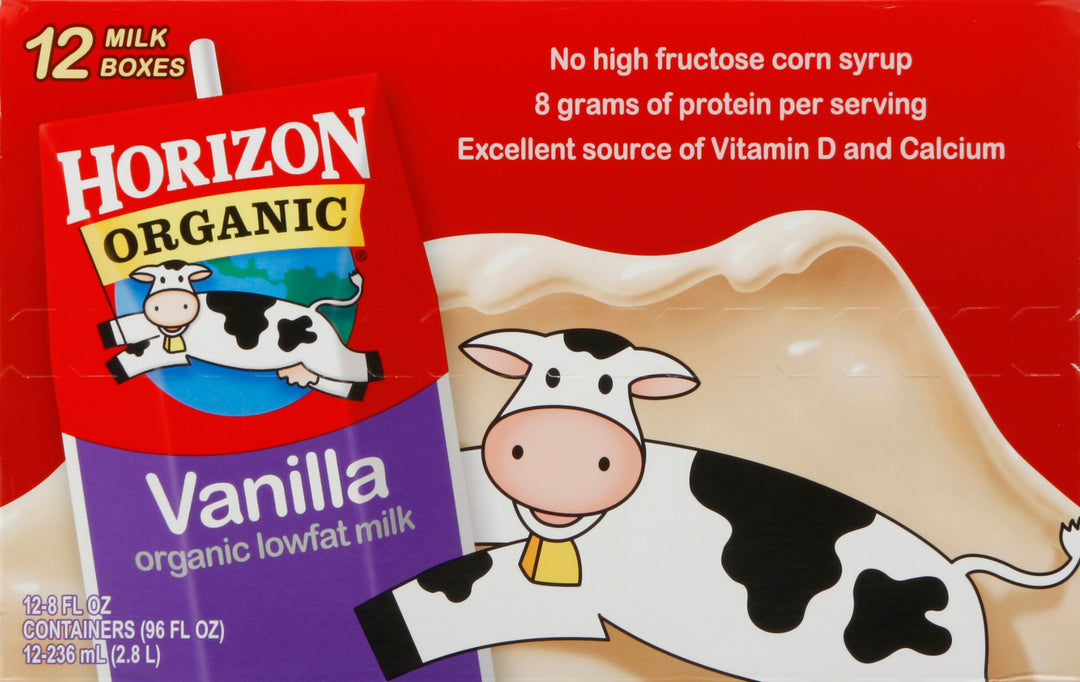 Horizon Low Fat Vanilla Club Pack 1/12/8 Oz [UNFI #55657]