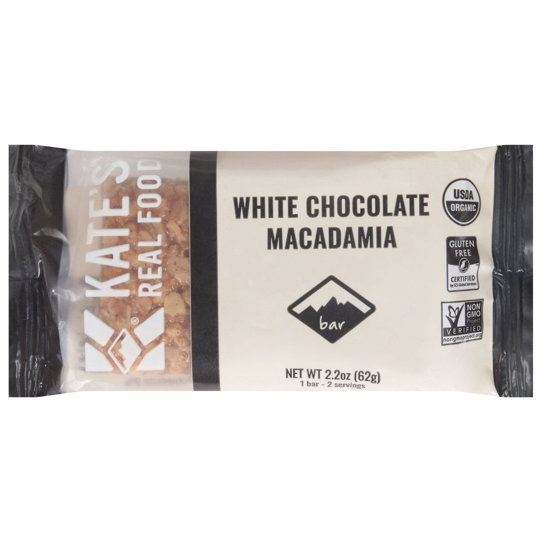 KateS Real Food White Chocolate Macadamia Bar Og2 12/2.2 OZ [UNFI #83055]