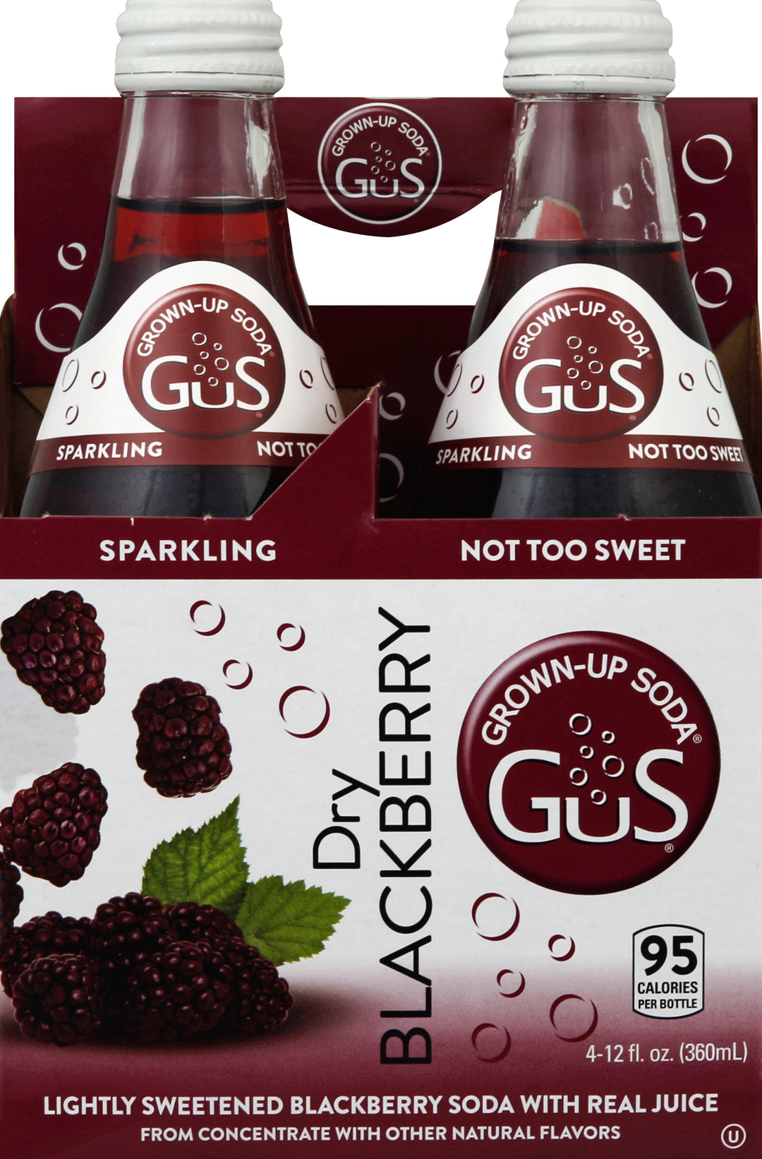 Gus Grown-Up Soda Soda,Dry,Blackberry 6/4/12 Oz [UNFI #44686] T