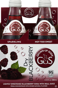 Gus Grown-Up Soda Soda,Dry,Blackberry 6/4/12 Oz [UNFI #44686] T