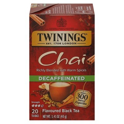 Twinings Chai Decaf 6/20 Bag [UNFI #02482]