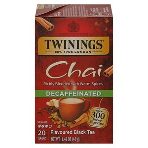 Twinings Chai Decaf 6/20 Bag [UNFI #02482]